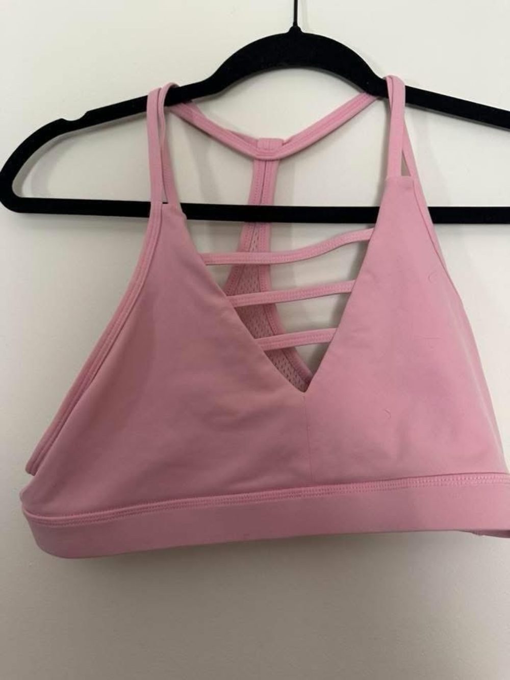 ZYIA Pink Strappy Back Sports Bralette